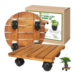 Đế Lót Chậu Cây Có Bánh Xe, R30xC8cm