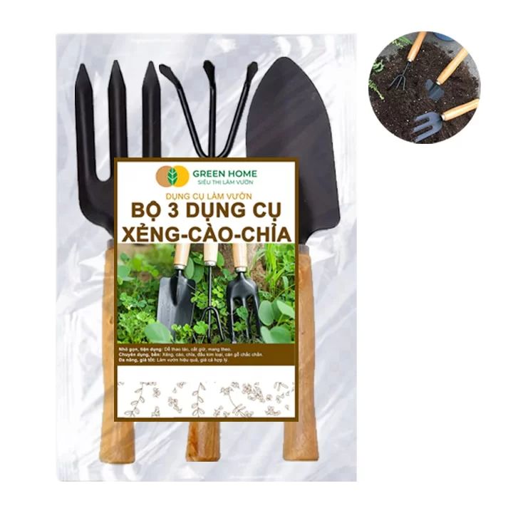 Dụng Cụ Làm Vườn D25cm Bộ 3 Món