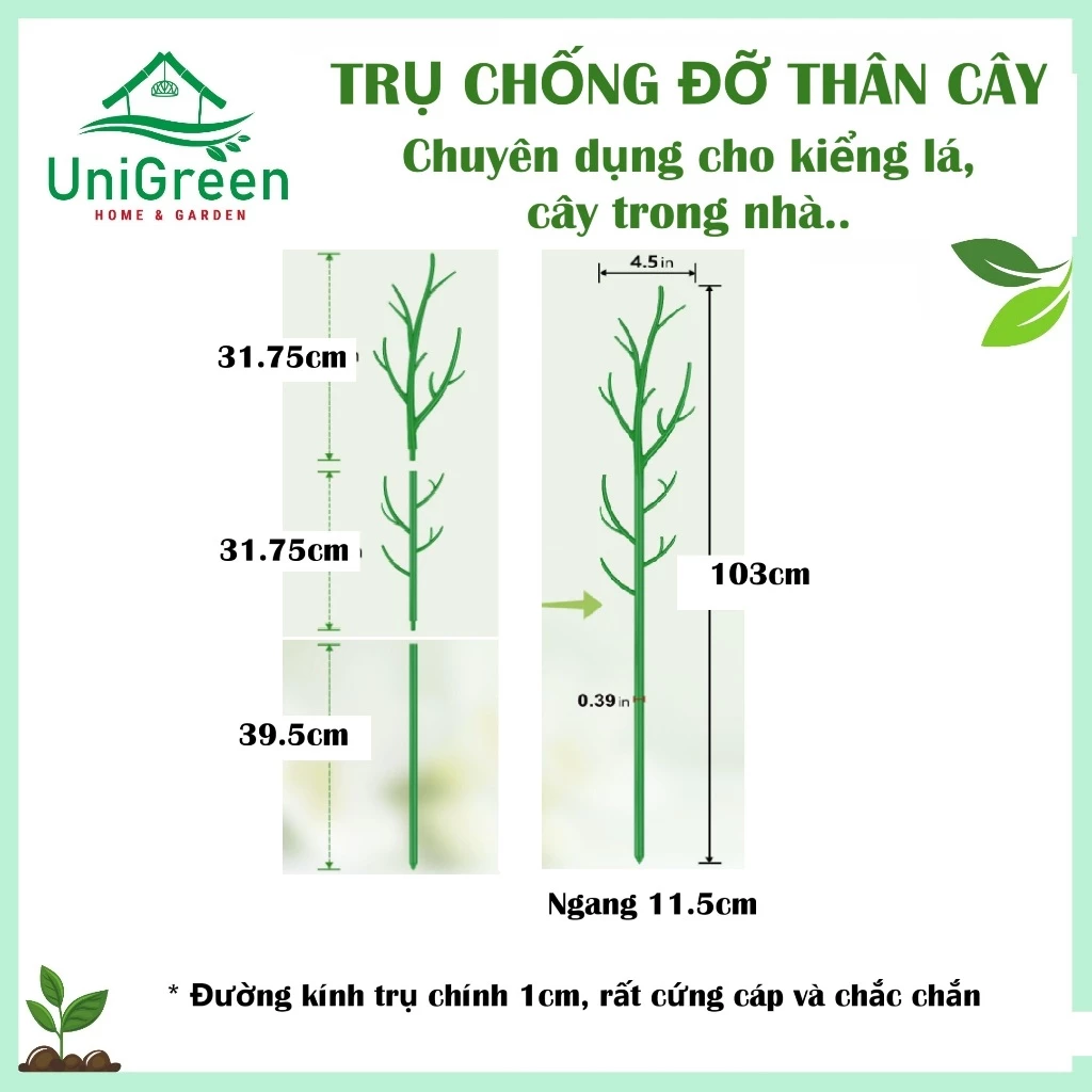 Trụ Nhựa Chống Đỡ Thân Cây, Các Loại Kiểng Lá Size To, Giữ Cho Lá Không Gãy Cụp Trụ Nhựa Chống Đỡ Thân Cây, Các Loại Kiểng Lá Size To, Giữ Cho Lá Không Gãy Cụp - Ảnh 6