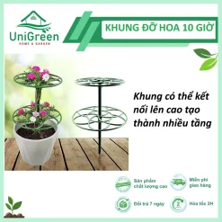 Khung Gía Đỡ Hoa 10 Giờ - Unigreen Home&Garden