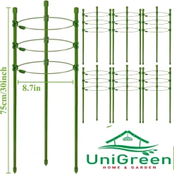 Bộ giá đỡ hoa hồng, cà chua, cây cảnh, hỗ trợ dây leo, size cao 45/60/75/90/120cm