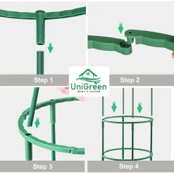 Trụ chữ T cố định các cành cây, chống cây bị ngả nghiêng