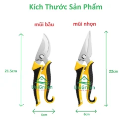 Kéo Cắt Cành, Tỉa Hoa, Làm Vườn, Thiết Kế Tối Ưu Giảm Lực Tay, Khoá tự động