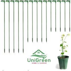 Set 10 cọc giá đỡ cố định lan, các loại cây trồng không bị ngã, Size 27cm, 37cm,48cm,58cm - UNIGREEN HOME&GARDEN