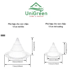 Lưới Nhựa Chắn Đáy Chậu, Giúp Đất Thông Thoáng, Bộ Rễ Khỏe