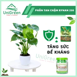 Phân Tan Chậm Rynan 230, Hũ 150gr, Chuyên Kiểng Lá, Dưỡng Lá Xanh, Sinh Trưởng Khoẻ Phân Tan Chậm Rynan 230, Hũ 150gr, Chuyên Kiểng Lá, Dưỡng Lá Xanh, Sinh Trưởng Khoẻ