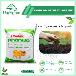 [Combo 5 túi] Phân bò đã xử lý Lavamix bịch 3dm3