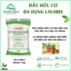 [Combo 5 túi] Đất Hữu Cơ Đa Dụng Lavamix - Túi 6.5dm3 (3kg) - Thích Hợp Cho Nhiều Loại Cây Trồng