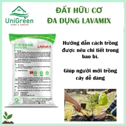 [Combo 5 túi] Đất Hữu Cơ Đa Dụng Lavamix - Túi 6.5dm3 (3kg) - Thích Hợp Cho Nhiều Loại Cây Trồng