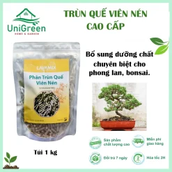 [Combo 5 Túi] Phân Trùn Quế Viên Cao Cấp, Túi 1Kg, Dinh Dưỡng Cho Lan, Bonsai Và Kiểng Lá -