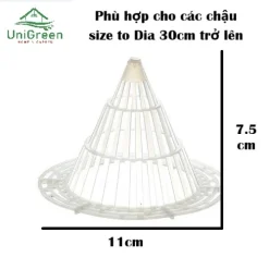 Lưới Nhựa Chắn Đáy Chậu, Giúp Đất Thông Thoáng, Bộ Rễ Khỏe