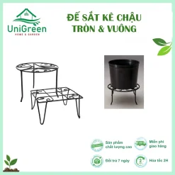 Đế Sắt Kê Chậu Cây, Sơn Tĩnh Điện, Tròn & Vuông