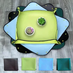 Thảm Lót Làm Vườn 100x100cm, Trộn Đất, Thay Chậu, Chống Thấm Nước, Dễ Vệ Sinh