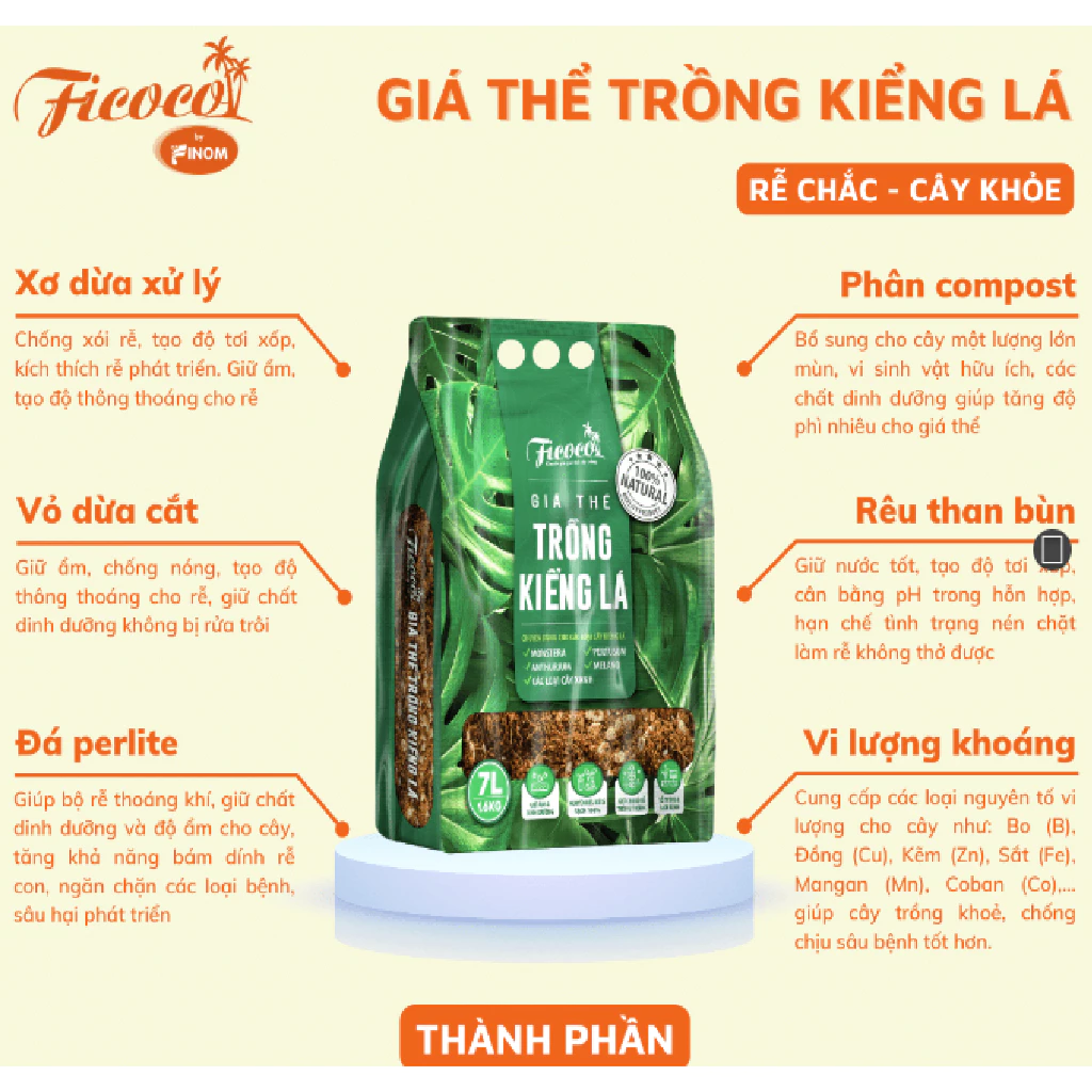GIÁ THỂ TRỒNG KIỂNG LÁ 7L GIÁ THỂ TRỒNG KIỂNG LÁ 7L - Ảnh 3