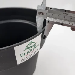 CHẬU NHỰA ĐEN TRỒNG CÂY TRÒN 25CM CAO CẤP BỀN CỨNG