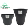 CHẬU NHỰA ĐEN TRỒNG CÂY TRÒN 25CM CAO CẤP BỀN CỨNG