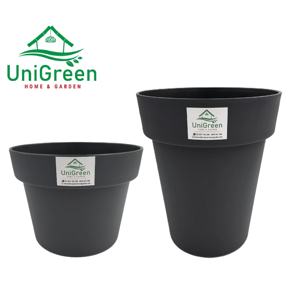 CHẬU NHỰA ĐEN TRỒNG CÂY TRÒN 25CM CAO CẤP BỀN CỨNG