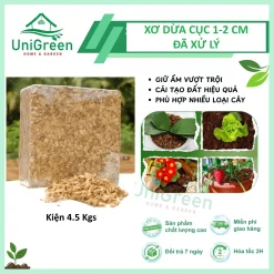 Xơ Dừa Cục 1-2cm Nén Kiện 4.5kgs, Đã Xử Lý Theo Chuẩn Xuất Khẩu