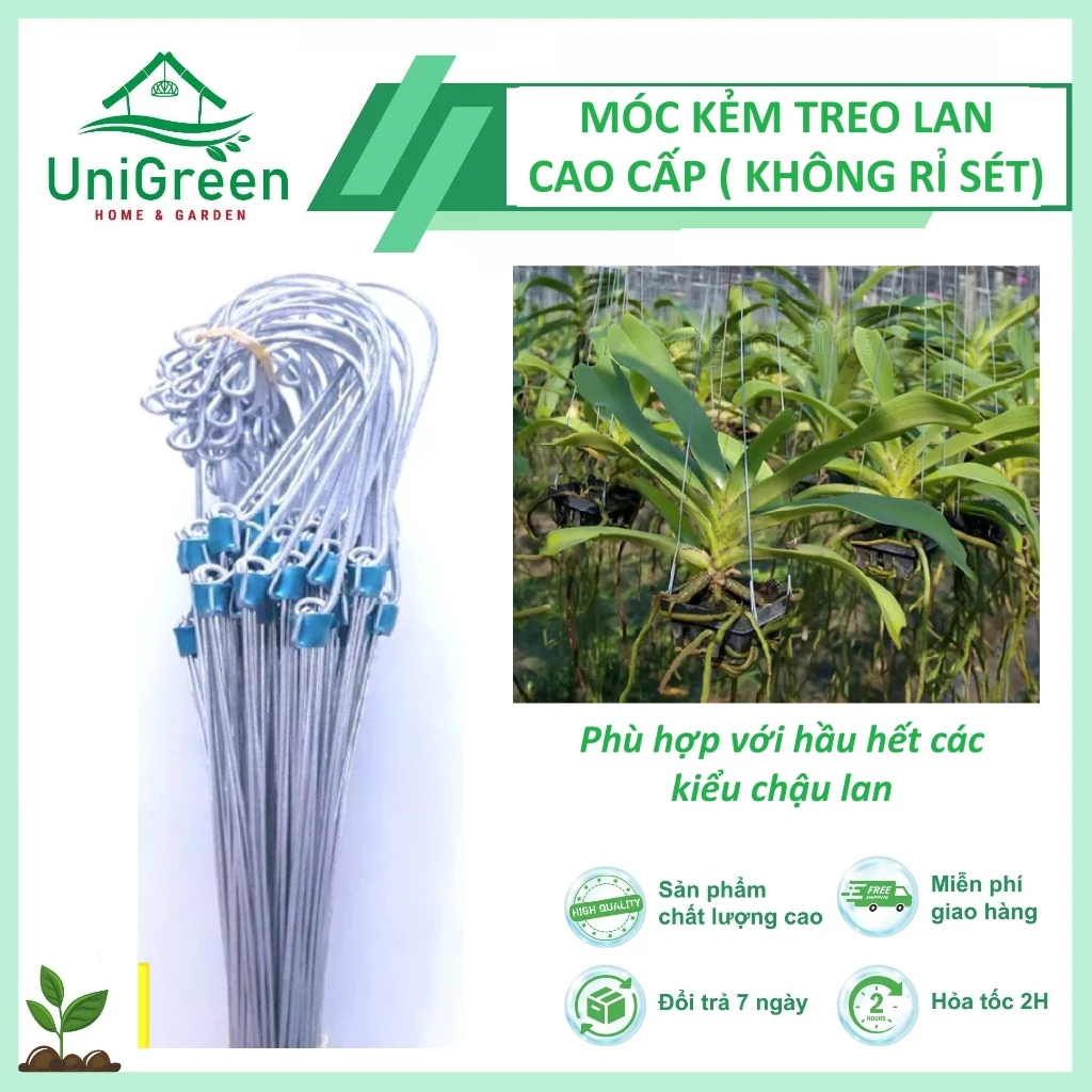 [Combo 10] Móc Kẽm Treo Chậu Lan, Chậu Cây Cảnh Cao Cấp