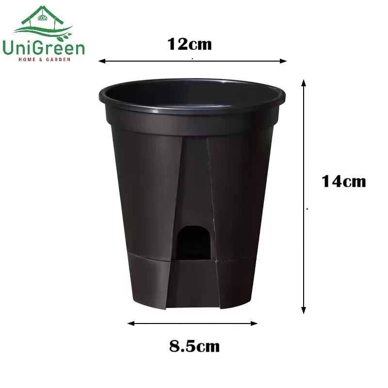 SET 10 CHẬU ĐEN TỰ TƯỚI 12CM, HÀNG BỊ LỖI TRẦY BỀ MẶT CHẬU